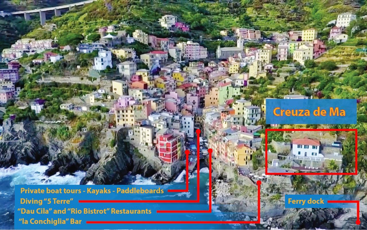 Creuza De Mae Hotel Riomaggiore Bagian luar foto